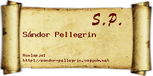 Sándor Pellegrin névjegykártya
